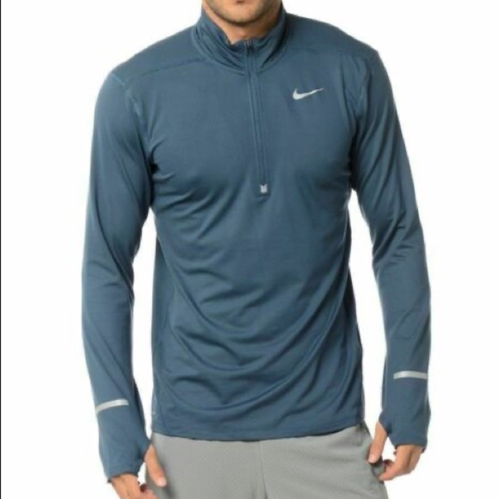 Nike Blue Half Zip Long Sleeve